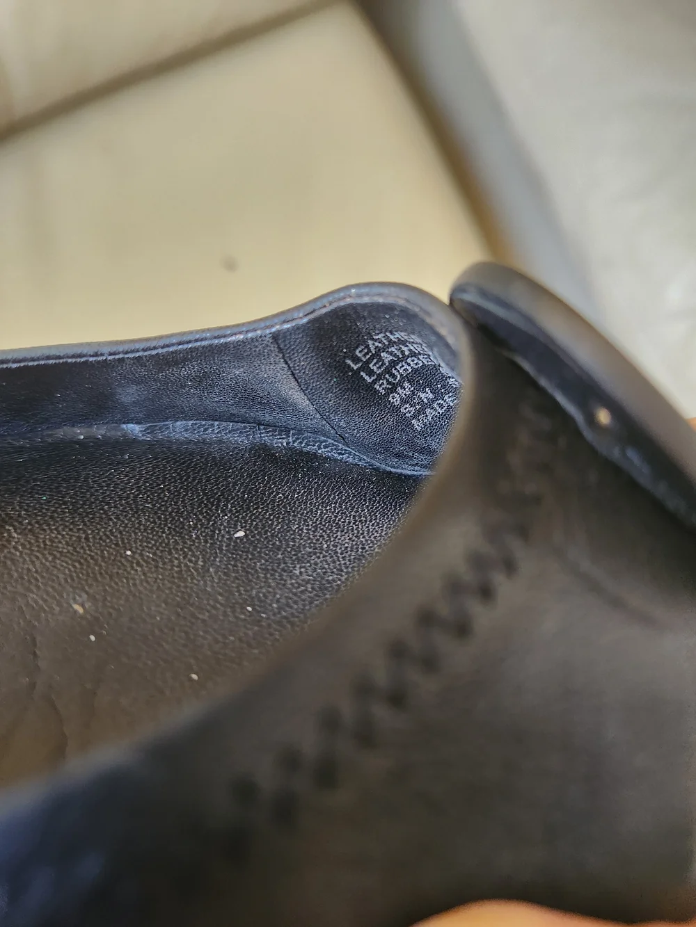 Tory Burch Black Leather Logo Ballet Flats